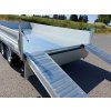 Tříosý třístranný sklápěcí přívěs 3500kg 4100x2100mm v elektrice
