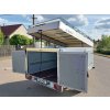 Brzděný skříňový přívěs s hliníkovým víkem AVZ 27 O 1300kg 2500x1480x1250mm se zadními dvoukřídlými dveřmi