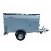 Brzděný skříňový přívěs s hliníkovým víkem AVZ 27 O 1300kg 2500x1480x1250mm se zadními dvoukřídlými dveřmi