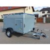 Brzděný skříňový přívěs s hliníkovým víkem AVZ 27 O 1300kg 2500x1480x1250mm se zadními dvoukřídlými dveřmi