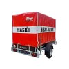 Nebrzděný přívěsný vozík s plachtou a výbavou pro hasiče AVZ 26 750kg 2500x1300mm