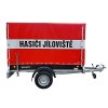 Nebrzděný přívěsný vozík s plachtou a výbavou pro hasiče AVZ 26 750kg 2500x1300mm