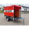 Nebrzděný přívěsný vozík s plachtou a výbavou pro hasiče AVZ 26 750kg 2500x1300mm