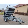 AHB 23 1SK 1800kg 2100x1300mm jednostranný sklápěcí přívěsný vozík