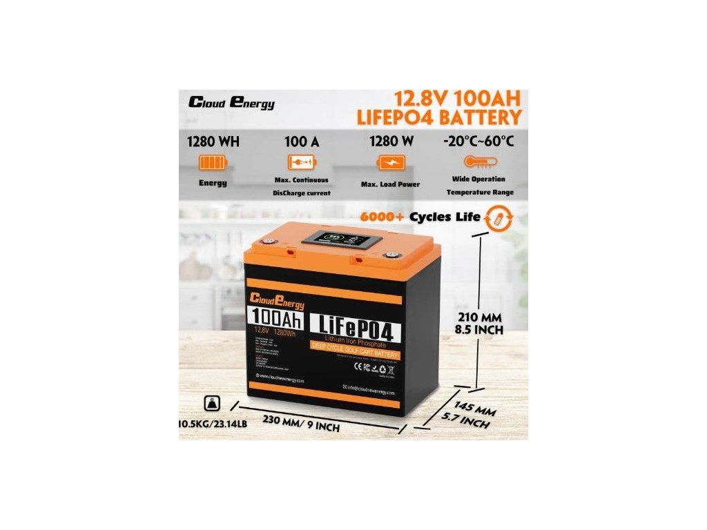 2 12v100ah bateria lithium n 1907