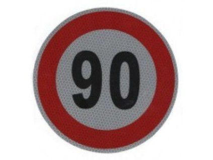1 reflexna nalepka rychlosti 90