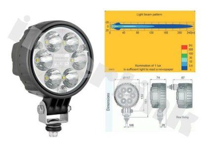 1 reflektor dialkovy led 1224v 2622
