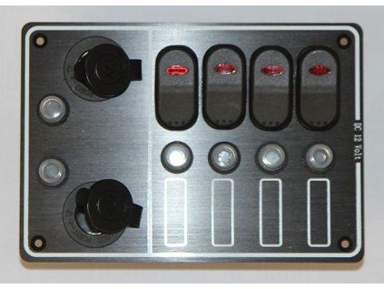 1 spinaci panel s dvoma zasuvkami