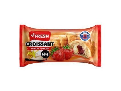 CROISSANT JAHODA VANILKA 60g  FRESH
