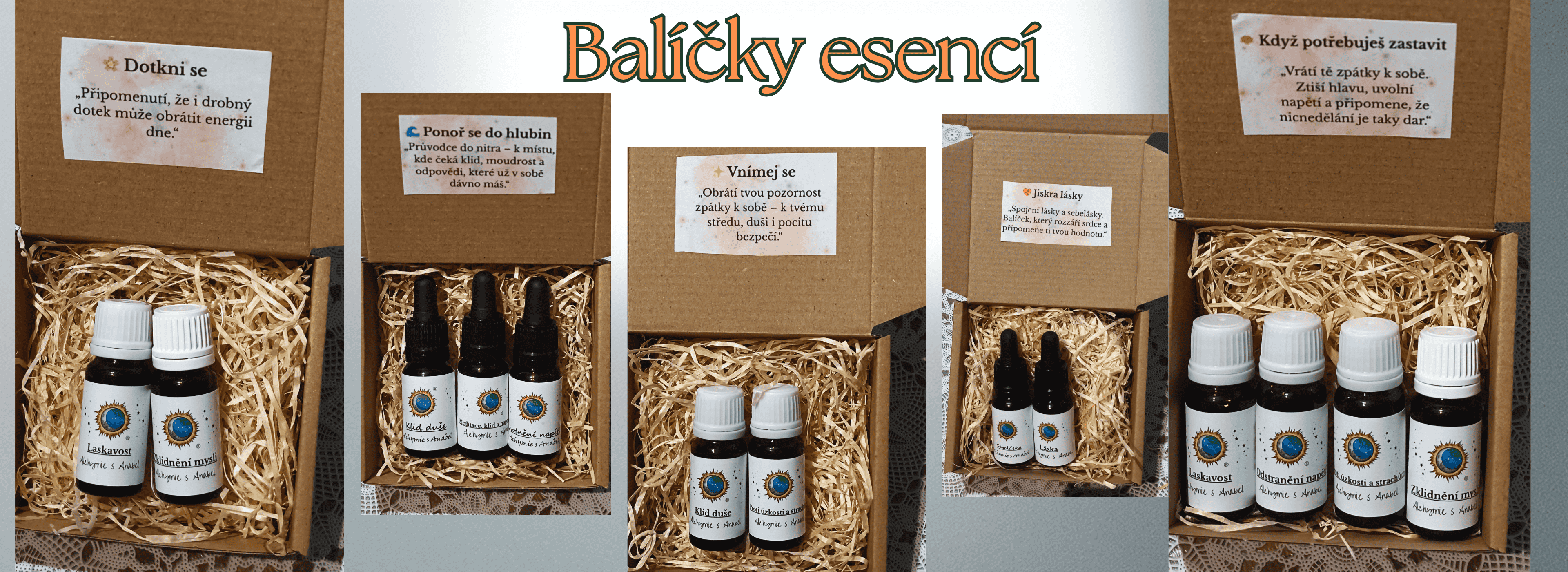 balíčky esencí