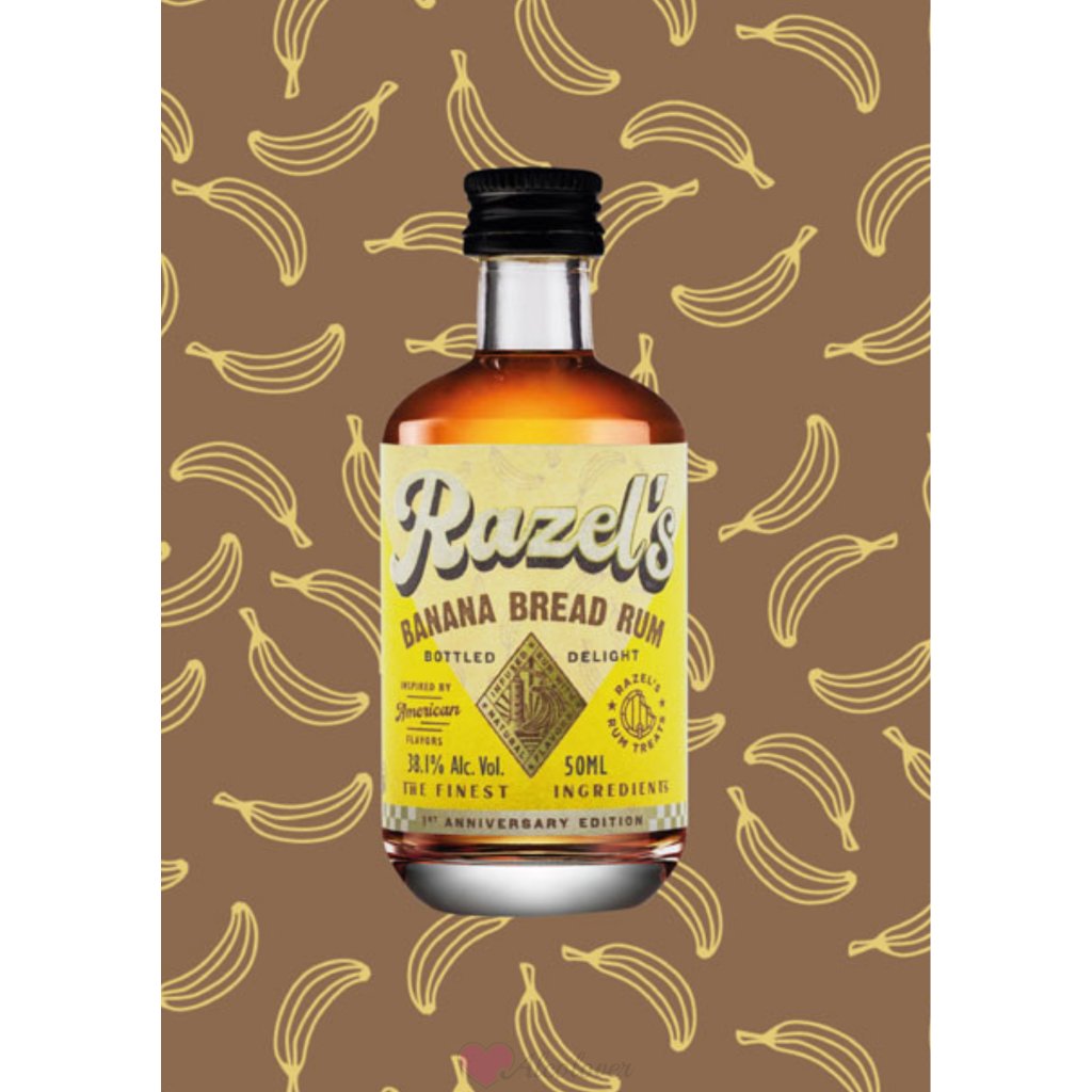 Razel\'s Banana Bread Rum 38,1% 0,05l - alcolover