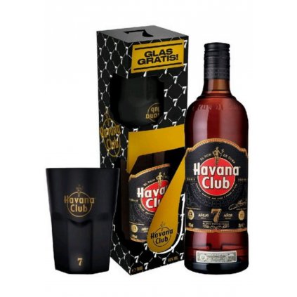 Havana Club Aňejo 7 aňos s matnou skleničkou