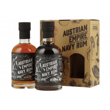 austrian empire navy rum reserva 1863 & solera 18 2x 0,2 l optimized