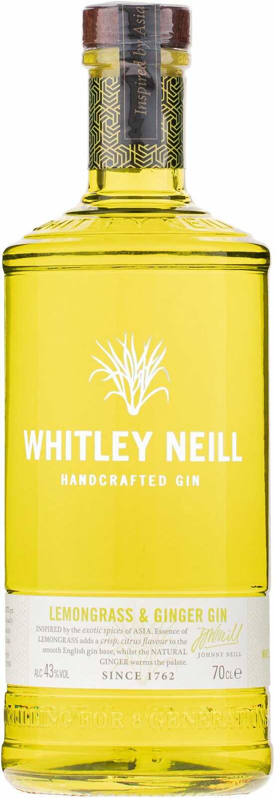 GIN WHITLEY NEILL lemongrass&ginger 43% 0,7l (holá láhev)