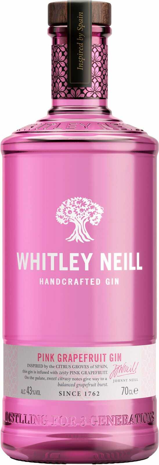 GIN WHITLEY NEILL pink grapefr 43% 0,7l (holá láhev)