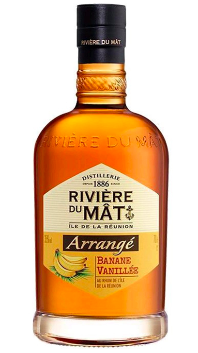 Riviére du Mat Arrangé Banane Vanillée 35% 0,7 l (holá láhev)