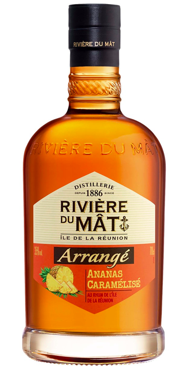 Riviére du Mat Arrangé Ananas 35% 0,7 l (holá láhev)