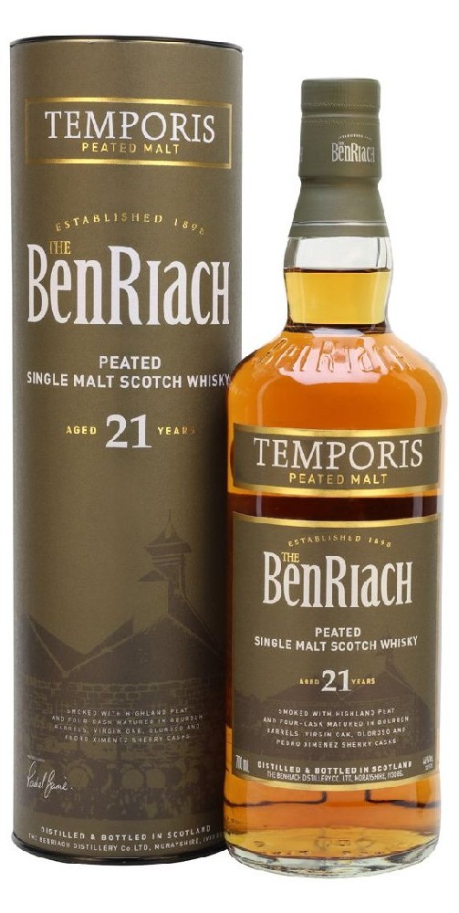 BenRiach Temporis 21 Years Old 46% 0,7 l (tuba)