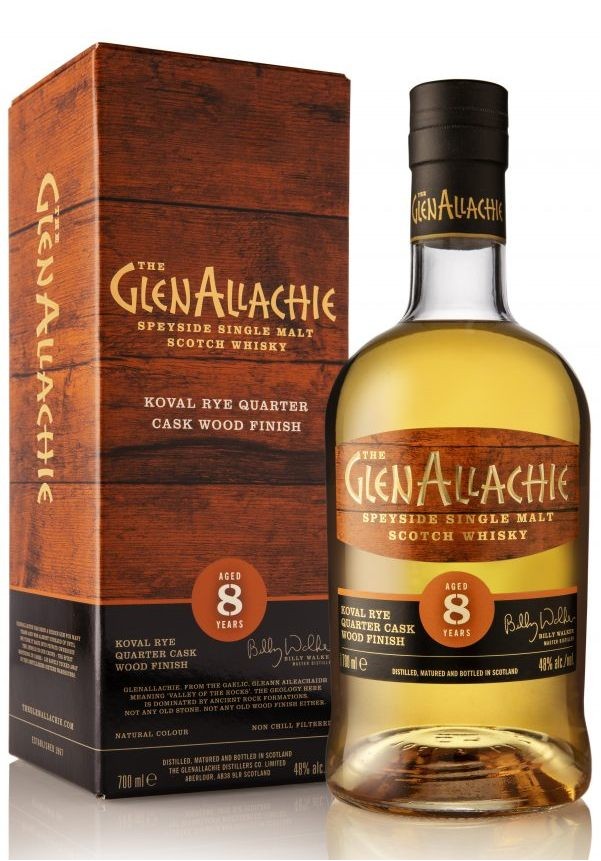 GlenAllachie Koval Rye Quarter Cask Wood Finish Aged 8 Years 48% 0,7 l (karton)