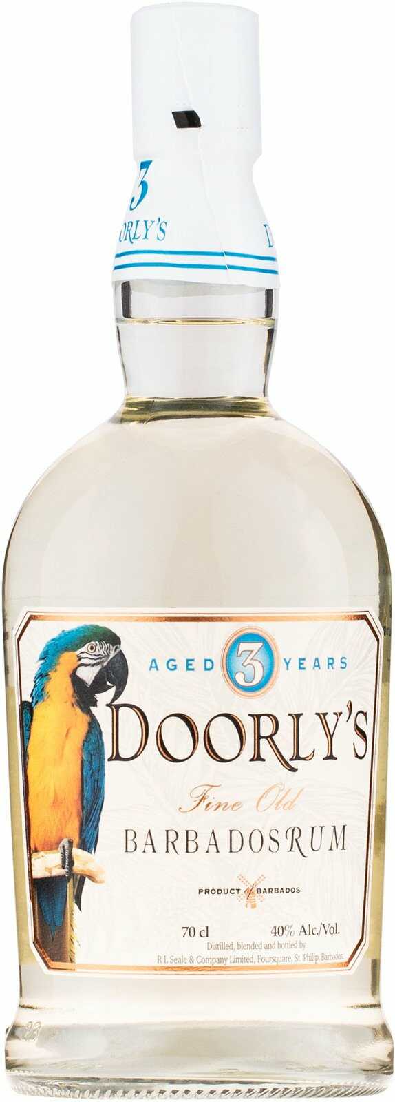 Doorly's White 3 letý 40% 0,7l (čistá flaša)