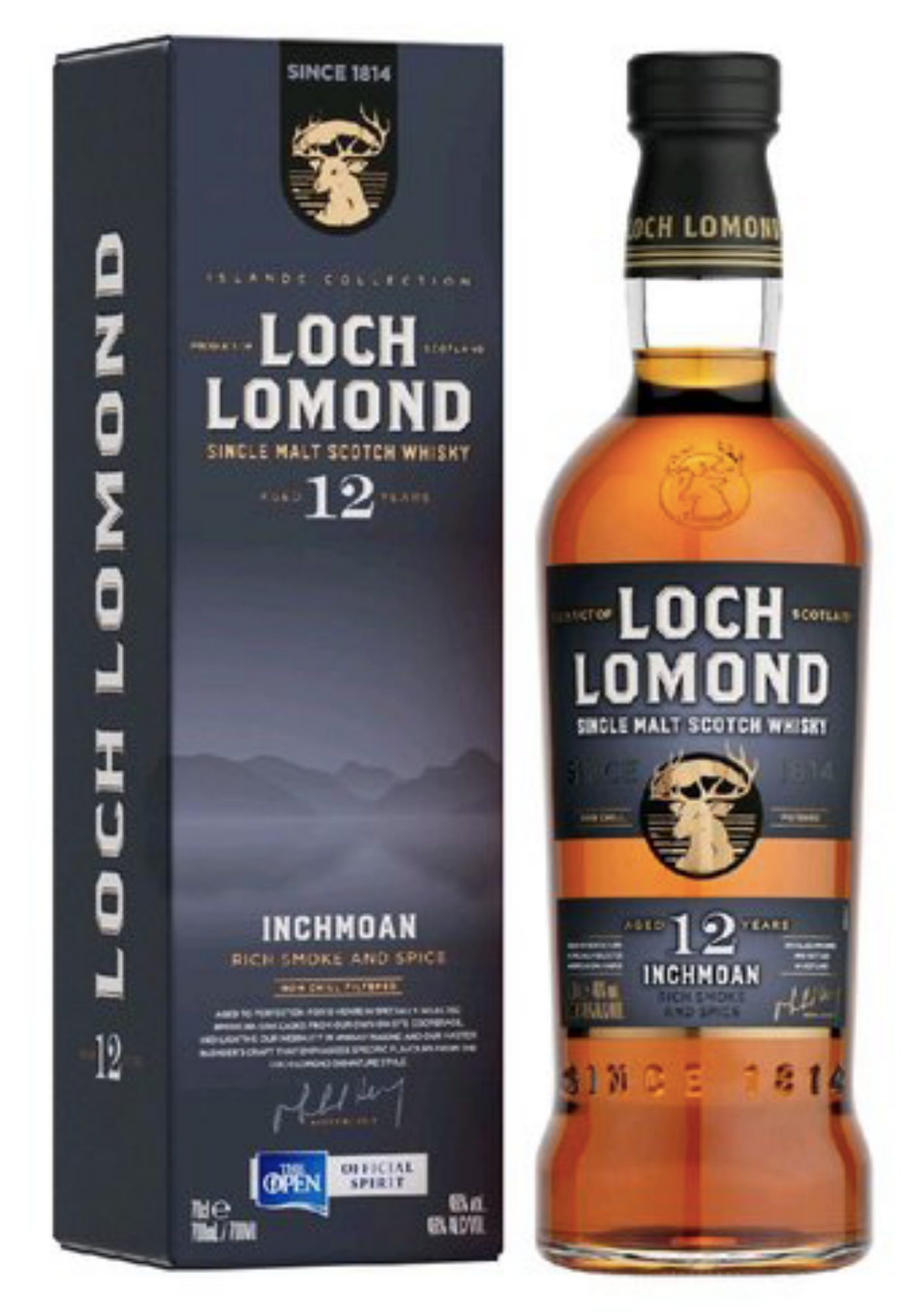 Loch Lomond Inchmoan Rich Smoke & Spice aged 12 years 46% 0,7 l (karton)