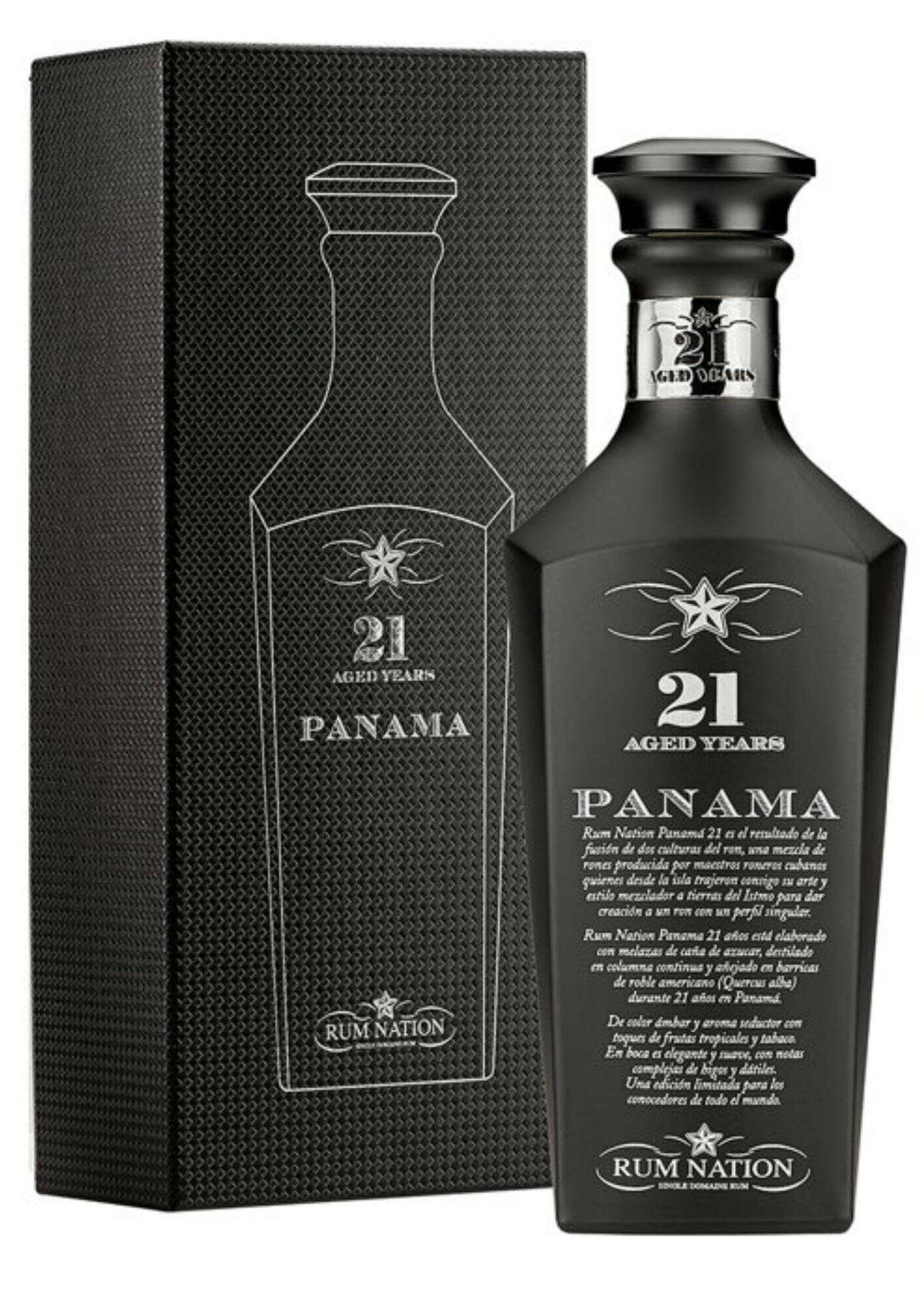 Rum Nation Panama 21 Y.O. Black 43% 0,7 l