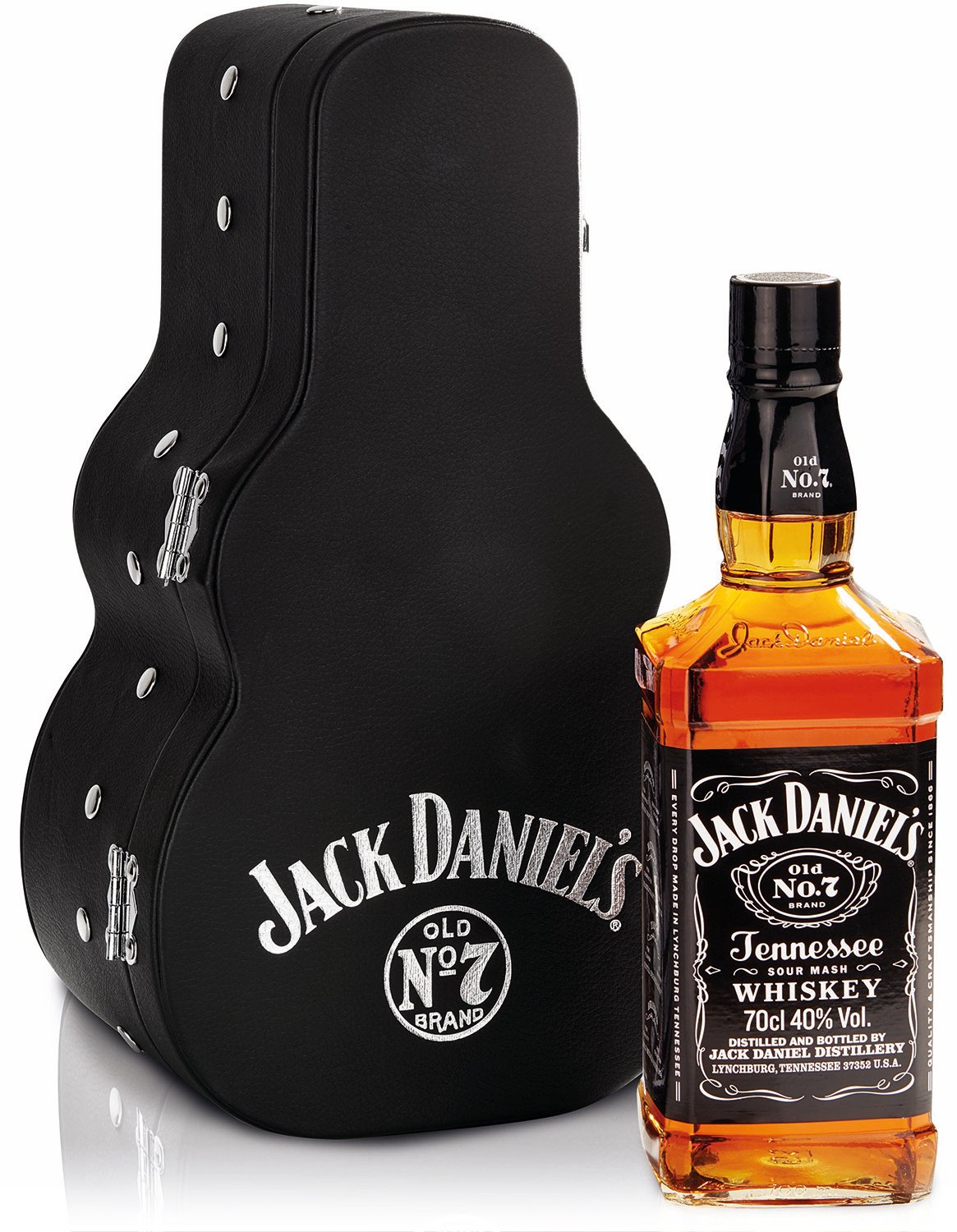 Jack Daniel's kytara 40% 0,7 l (Kožený obal)