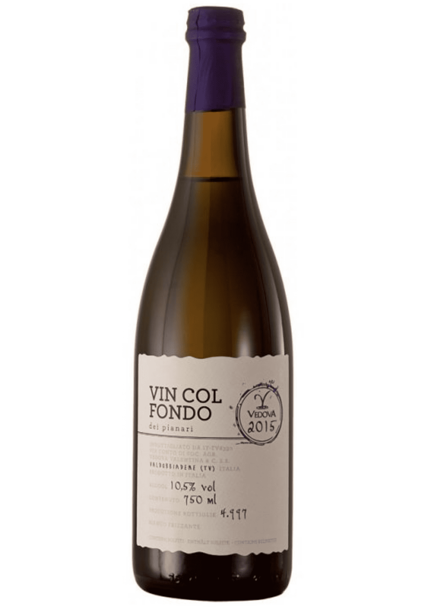 Cantine Vedova Vin Col fondo DOC 10,5% 0,75 l (holá láhev)