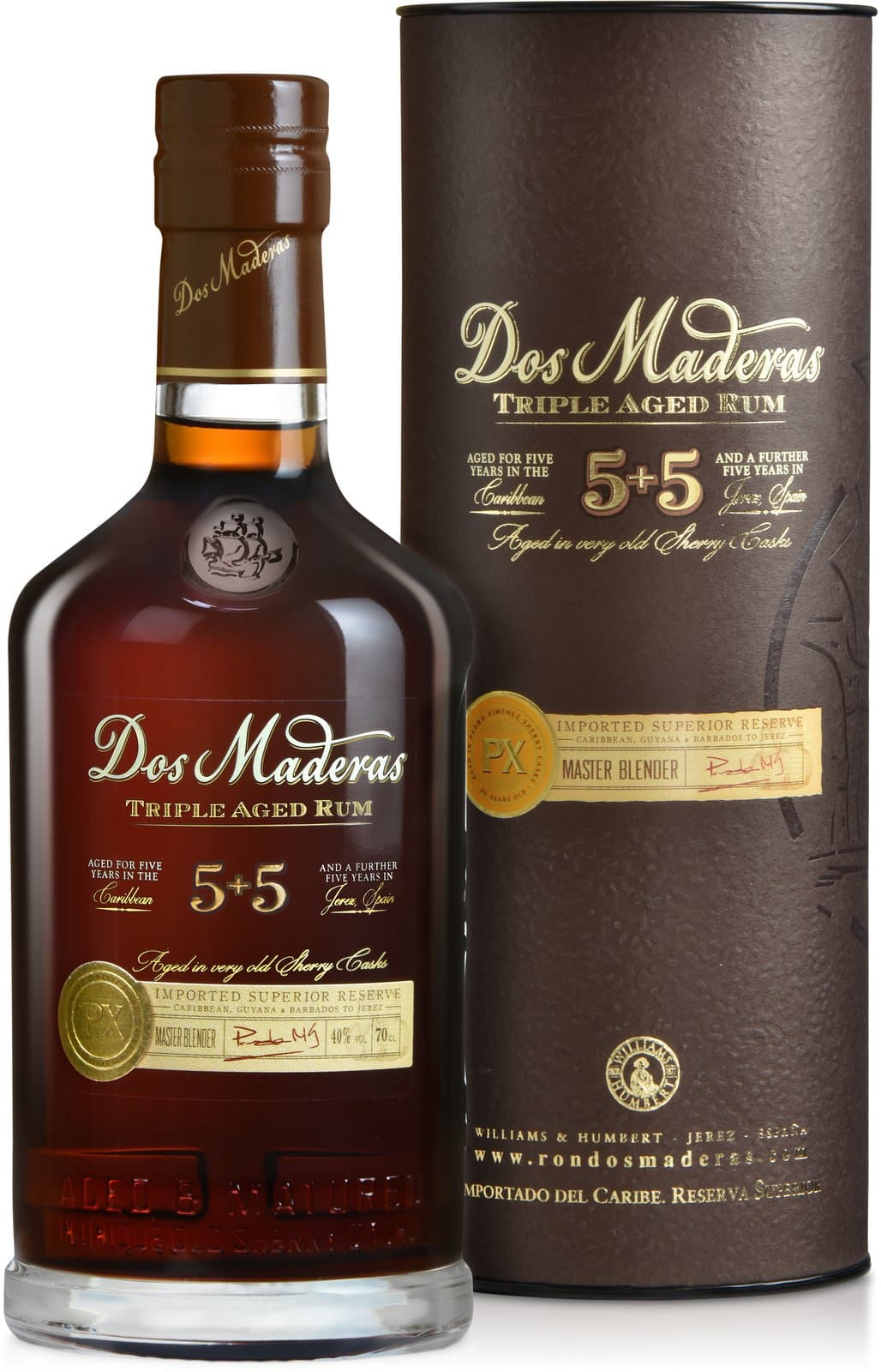 Dos Maderas P.X. 5y + 5y 40% 0,7 l (tuba)