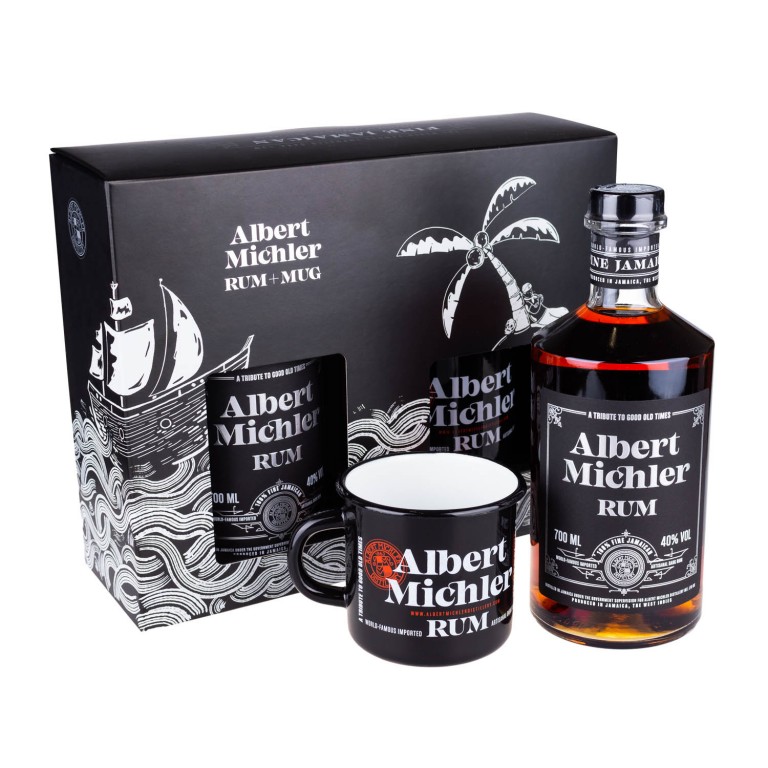 Albert Michler Jamaican Dark Rum + MUG (dárkové balení)