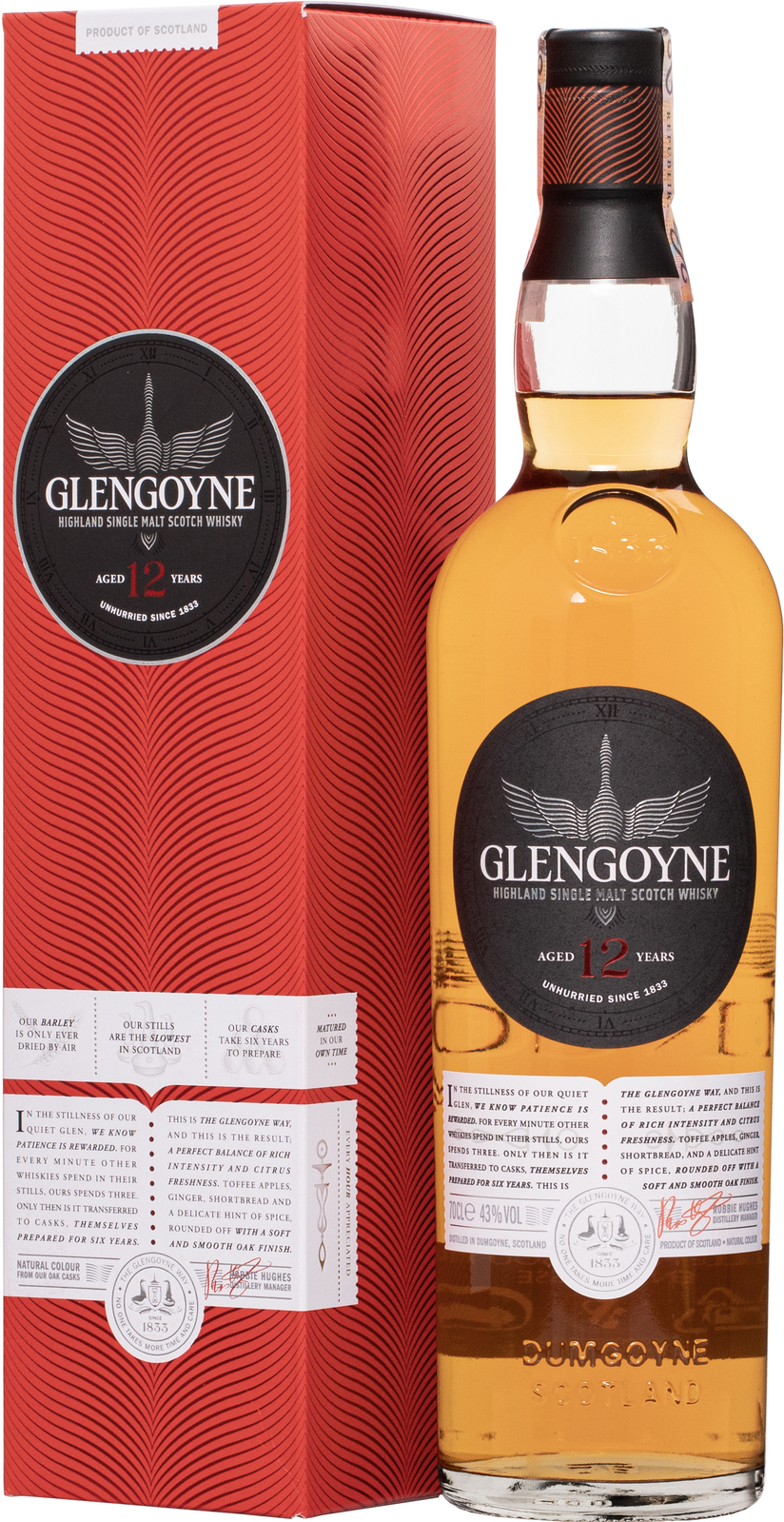 Glengoyne 12 letá 43% 0,7l (dárkové balení kazeta)