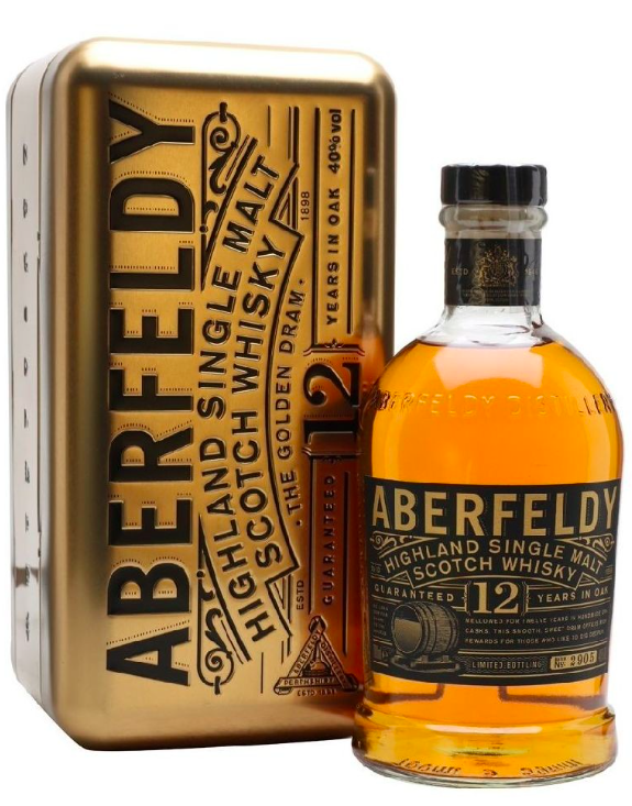 Aberfeldy 12y 40% 0,7 l (dárkové balení kazeta)