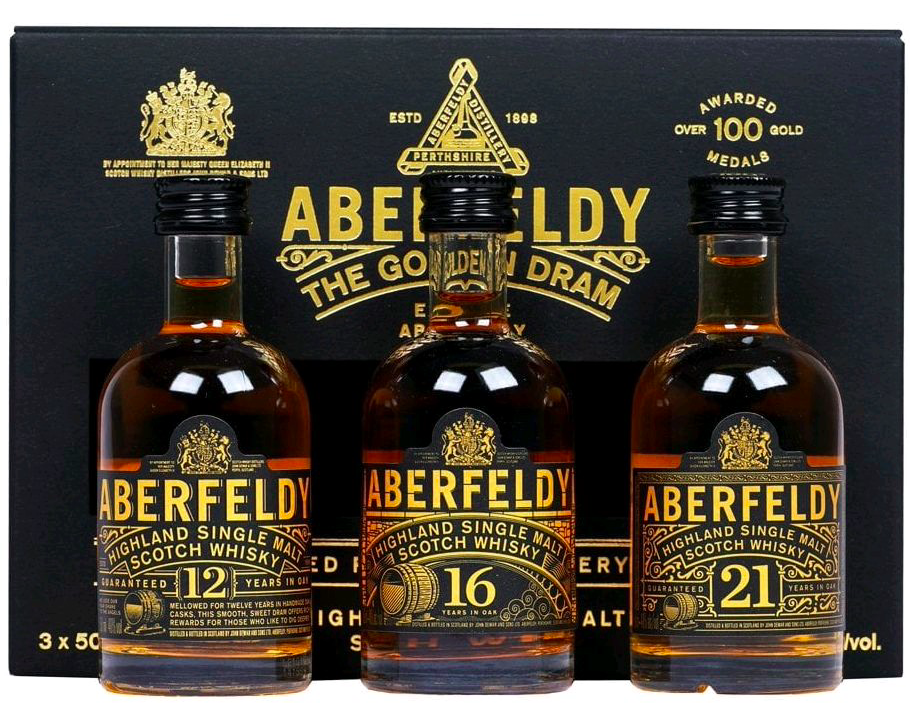 Aberfeldy Distillery Aberfeldy Golden Dram Set 3 x 0,05 l