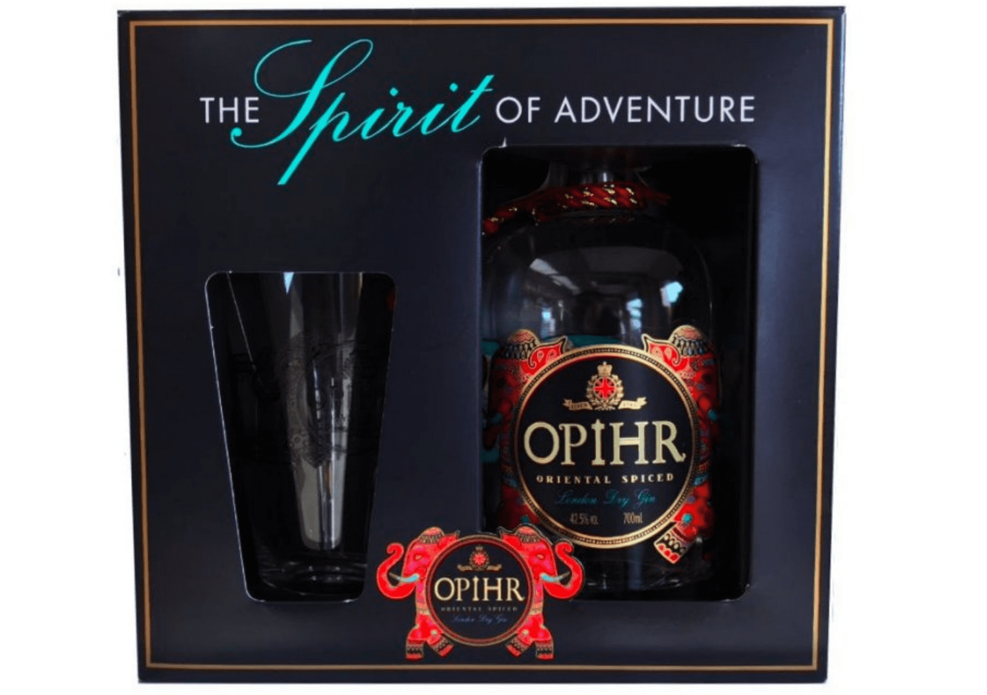 G&J Distillers Opihr Oriental Spiced Gin se skleničkou