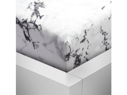 vyr 34380 mikroflanel prosteradlo 90x200 elegance mramor bily 0 WIDTH x HEIGHT