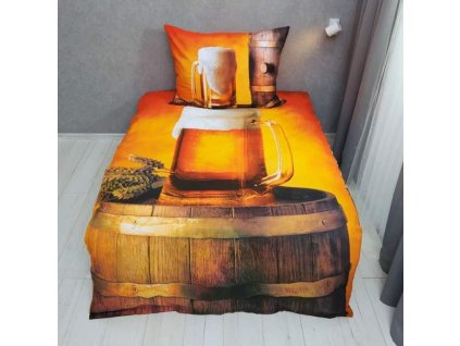 vyr 37580 3d bavlnene povleceni 140x200 70x90 cm beer 840x