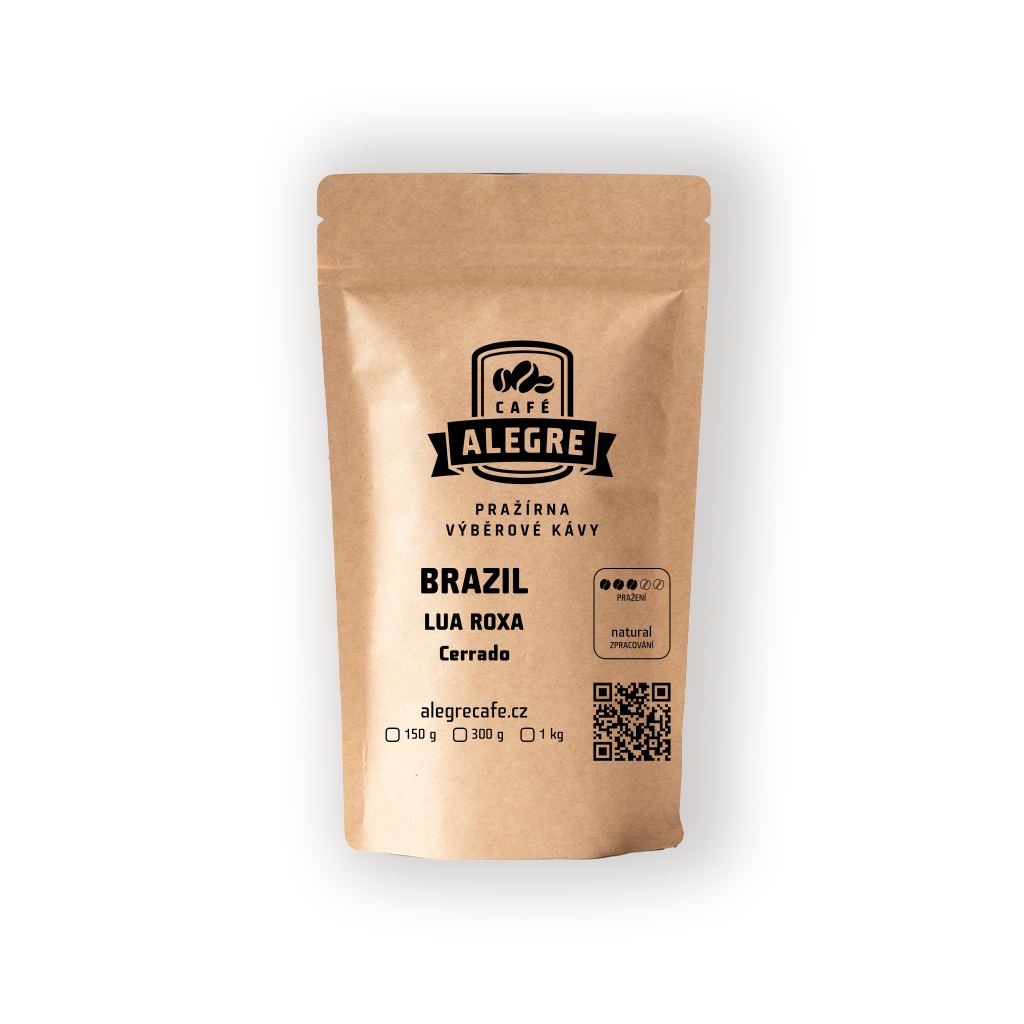 Alegre Café Roasters Lua Roxa natural Hmotnost: 150g, Zrno nebo namlít: zrno