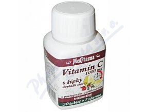 MedPharma Vitamín C 1000mg s šípky prod.úč. (tbl 37)