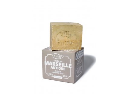 Marseillské čistě rostlinné mýdlo Antique s 72% olivového oleje 230 g