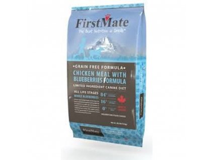 FirstMate Chicken With Blueberries (Váha 13 kg) - granule pro psy s kuřecím masem