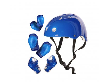 Dětská helma s chrániči na skateboard - Modrá