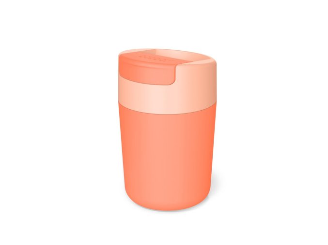 34448 cestovni hrnek s hygienickym uzaverem joseph joseph sipp travel mug 81123 340ml koralovy