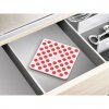 34754 4 jj ss21 duo spot on set of 2 silicone trivets red grey 20163 is1
