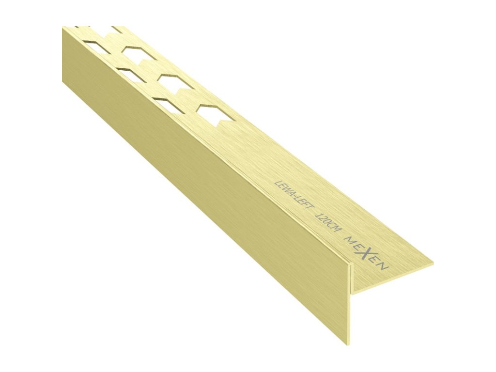Mexen Line-B lišta 120 cm ľavá, zlatá kartáčovaná - 185501120L