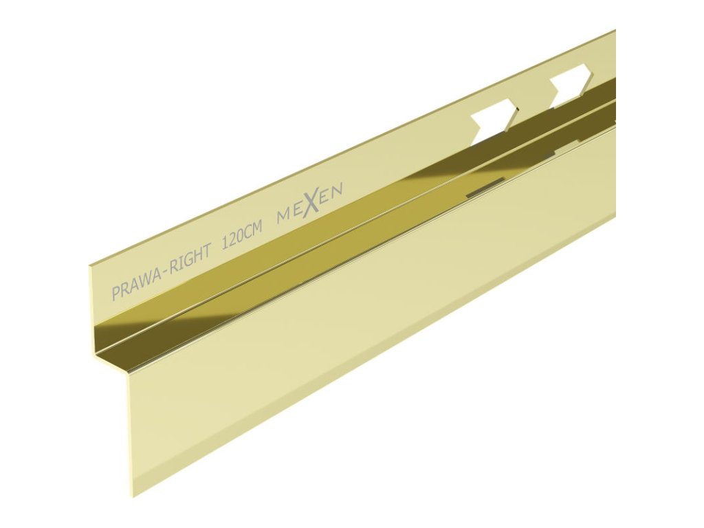 Mexen Lišta Line-B 120 cm pravá, zlatá - 185002120R