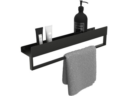 Kúpeľňová polica SF01 60cm black matt