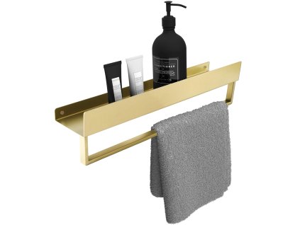 Kúpeľňová polica SF01 45cm gold brush