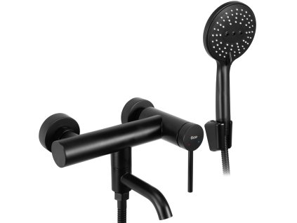 Rea Clif vaňová batéria s ručnou sprchovou súpravou, čierna matná, REA-B4240