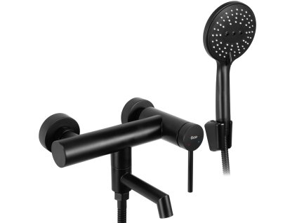Rea Foss vaňová batéria s ručnou sprchovou súpravou, čierna matná, REA-B5099