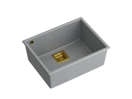 granitový drez DAVID 50 Grey  Metallic
